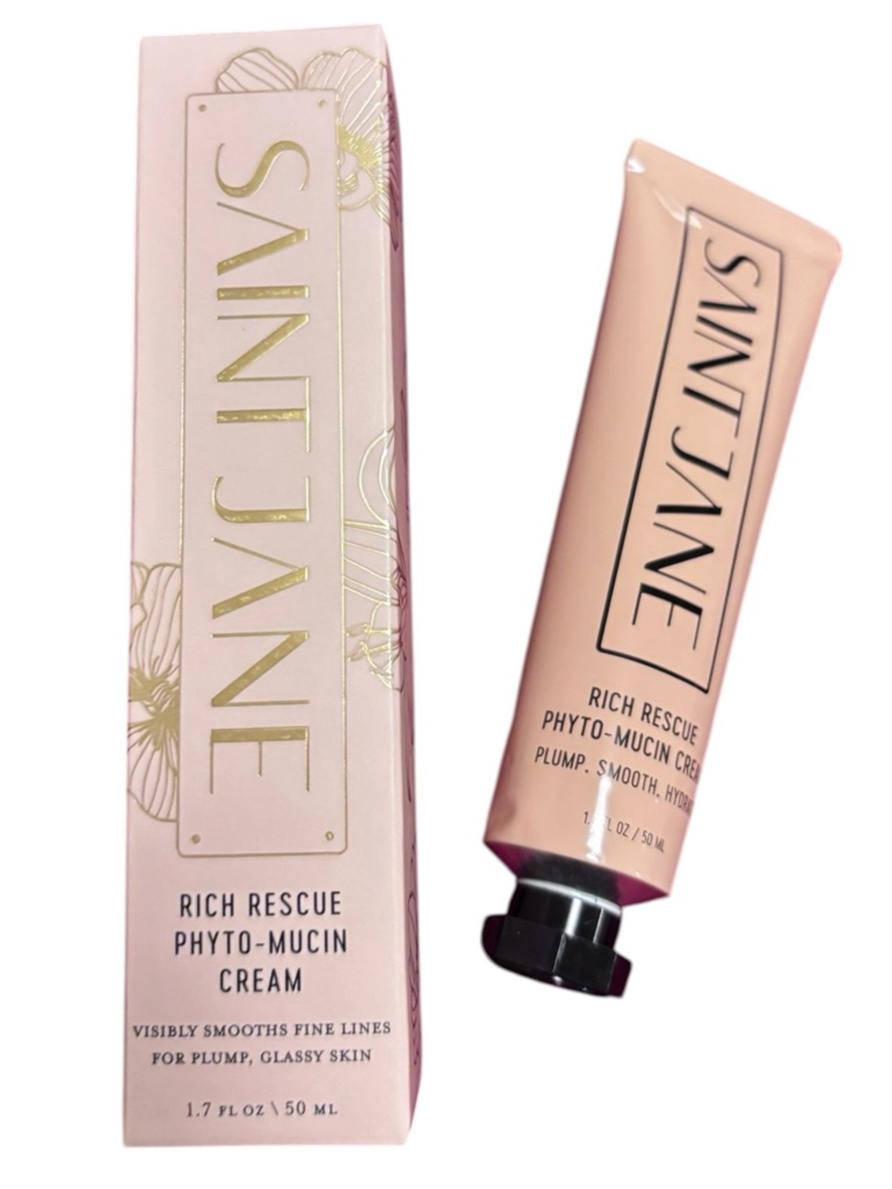 SAINT JANE Rich Rescue Phyto-Mucin Cream 50ml Glass Skin Moisturizer NEW NIB